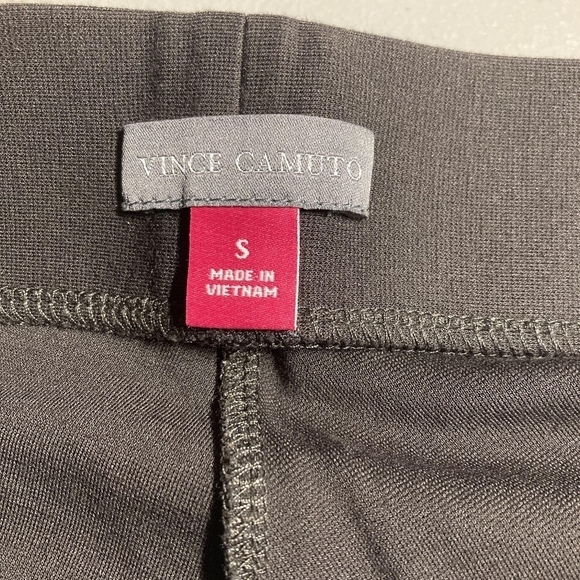 Vince Camuto Dark Brown Fitted Pant Leggings Stretch Elastic Waist Small EUC - Picture 3 of 4